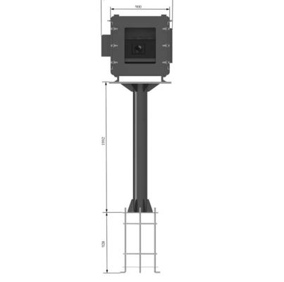 Boîte imperméable à l'eau pour projecteur extérieur avec fonctionnalités de contrôle climatique personnalisables