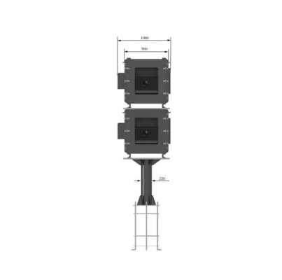Contrôle de température intelligent et climatisation dans la boîte imperméable au projecteur extérieur