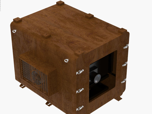 boîtier de projecteur extérieur en tôle galvanisée monté sur le mur type armoire climatiseur 110V-220V